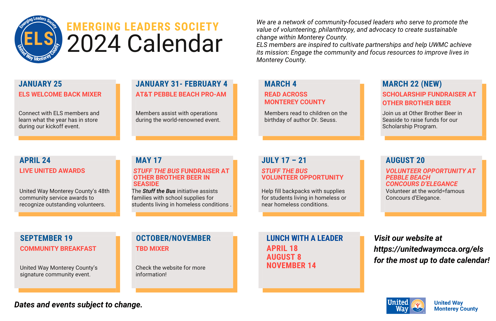 2024 ELS Calendar