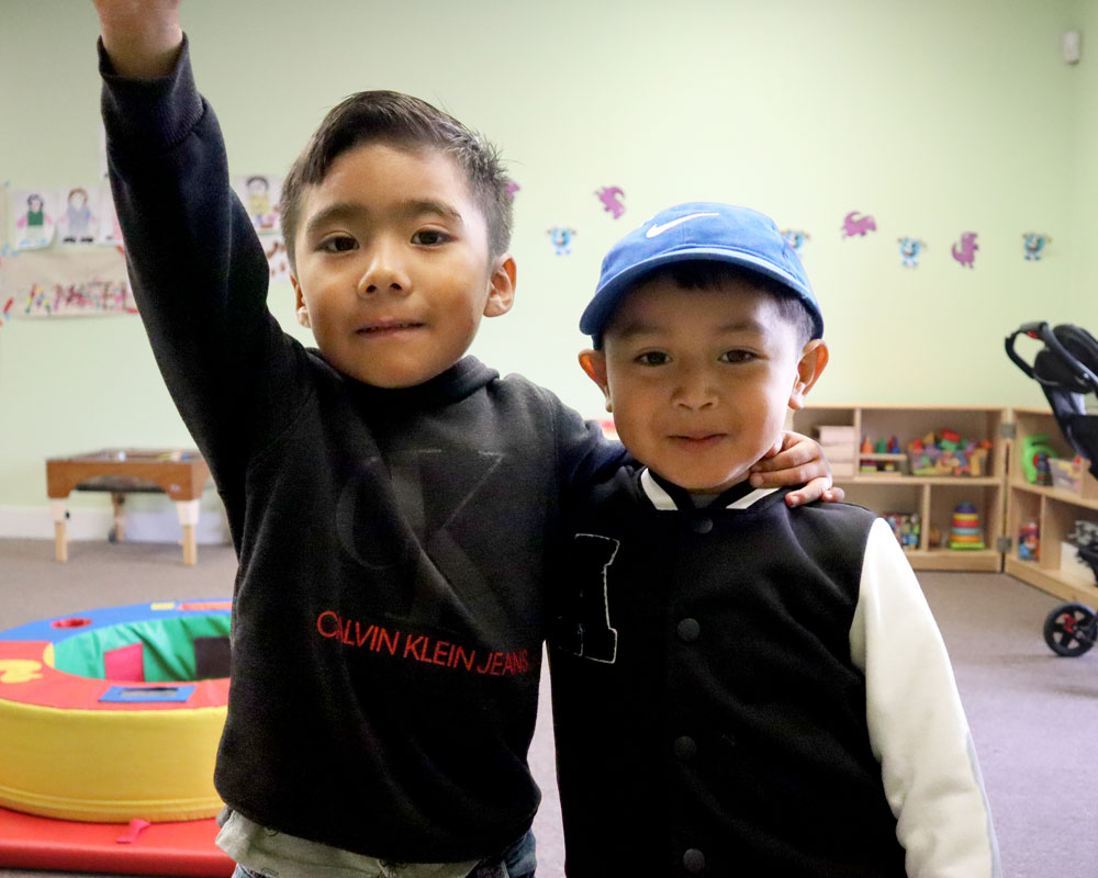 Two young King City Friends, Family, and Neighbors (FFN) Program Children