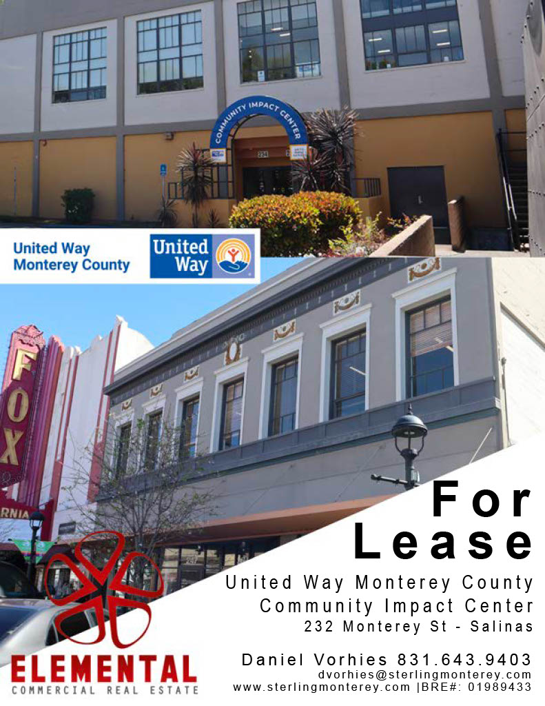 Front page of community Impact Center Leasing Opportunity Flyer