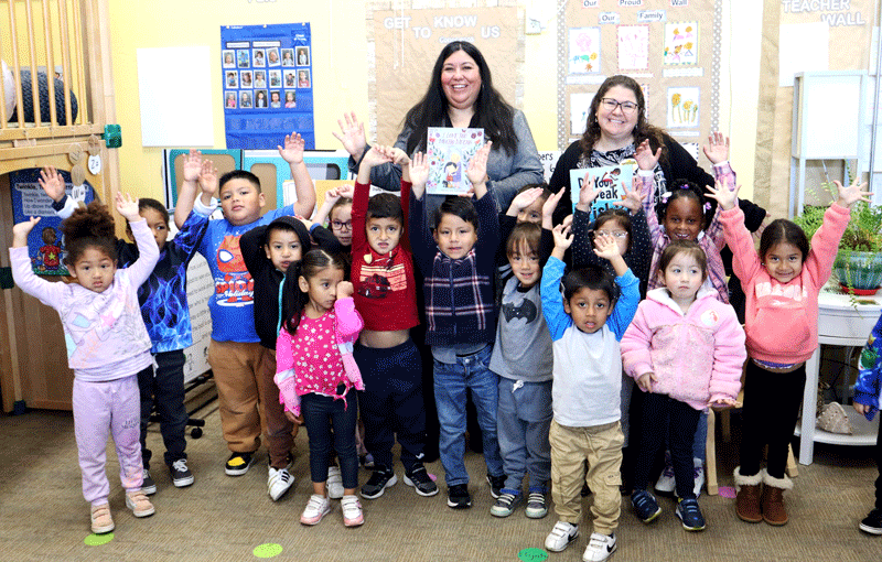 Volunteers during Read Across America