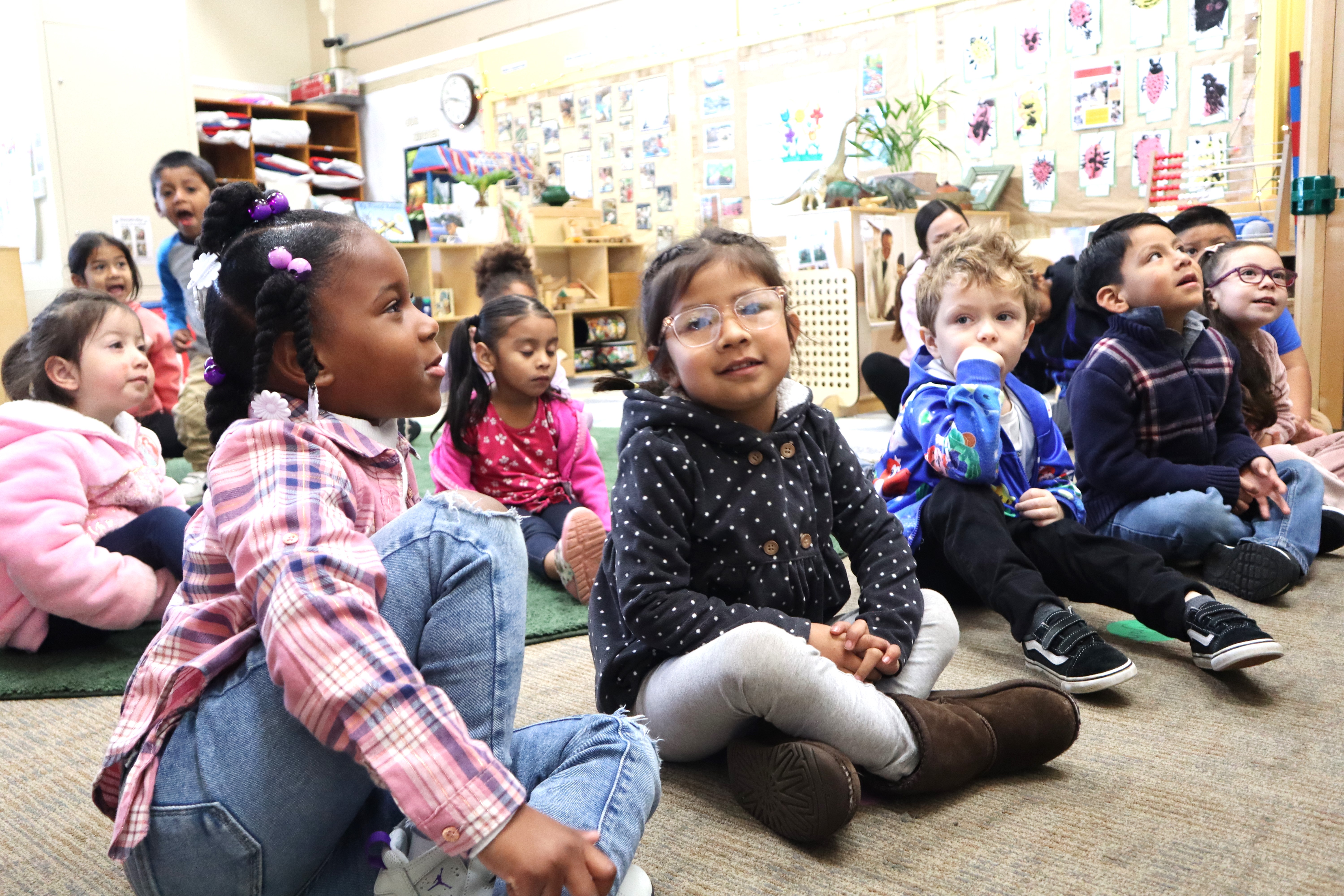 Children being read to