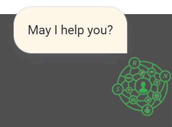 chat bot saying "May I help you?"