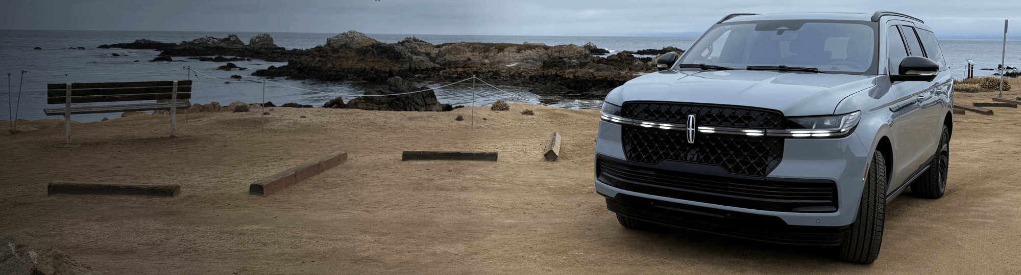 Navigator parked at the beach